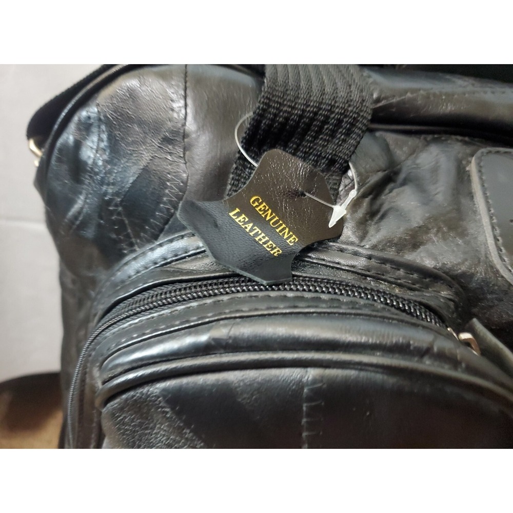 Seville Leather Weekend Leather Patchwork Black D… - image 3